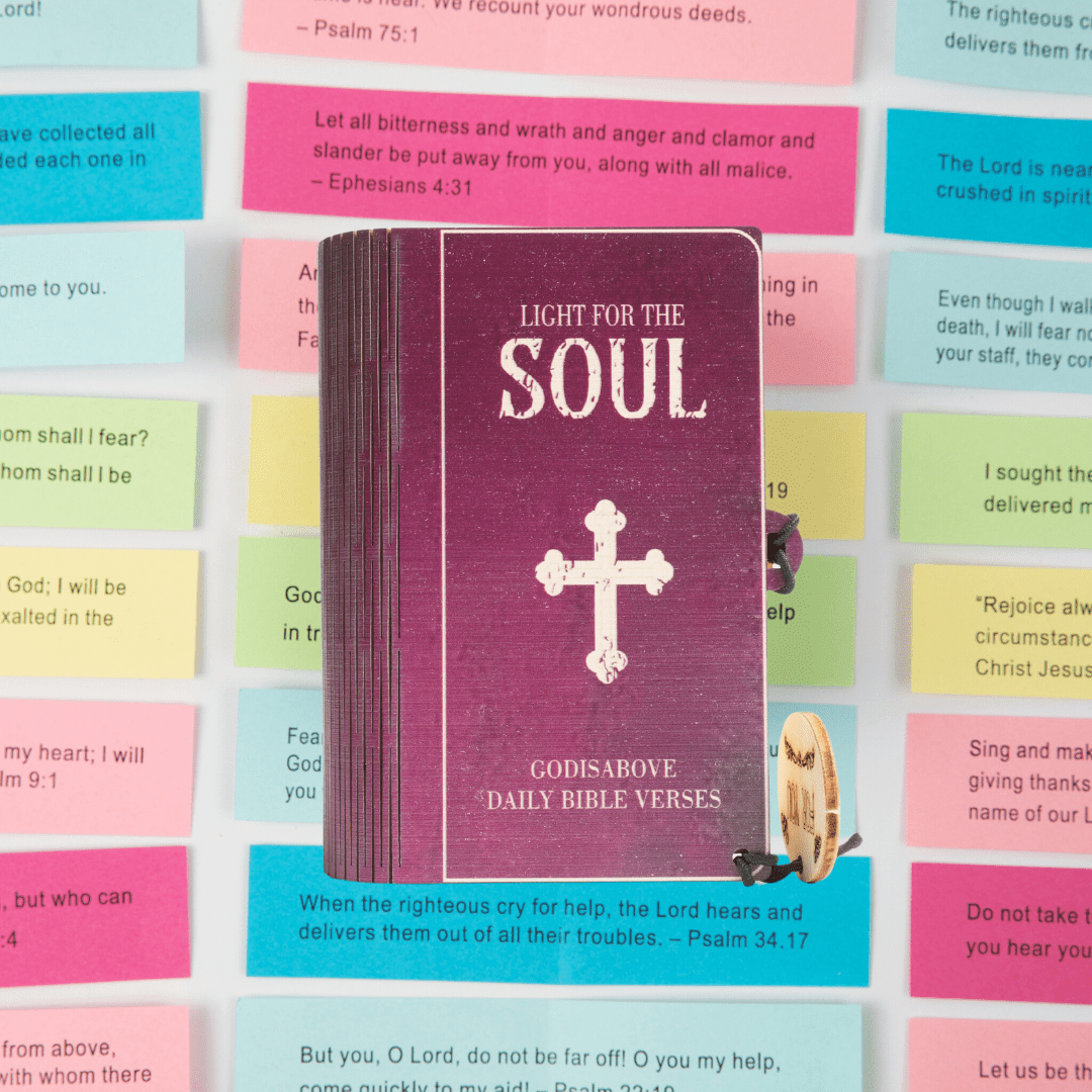 Handmade Wooden Box 90 Day Bible Verses (Comes With Christian Gifts)