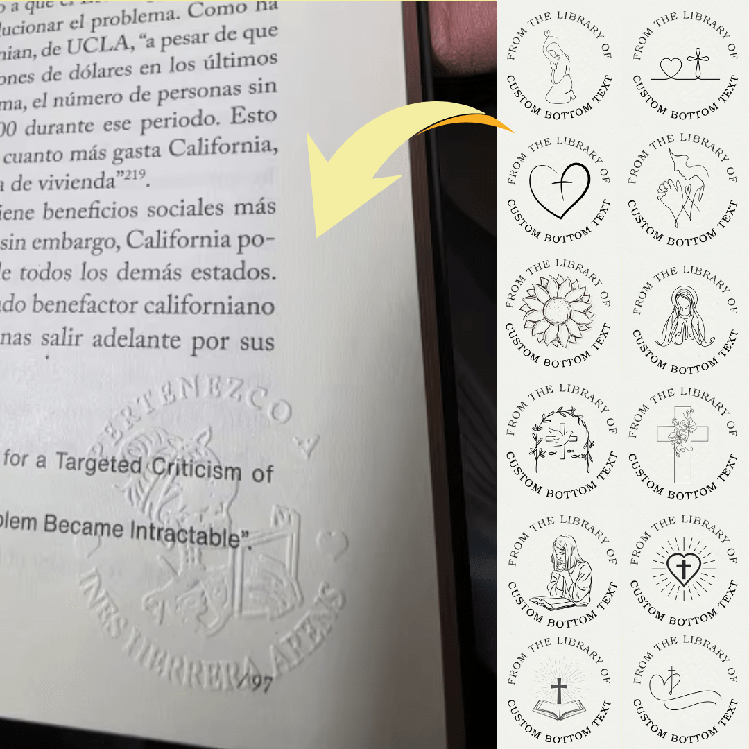 Godisabove™ Faith Book Embosser (Comes With Free Embosser Gift Box + 50 Gold Stickers)