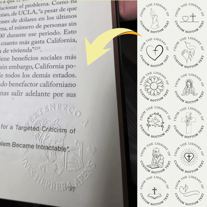 Godisabove™ Faith Book Embosser (Comes With Free Embosser Gift Box + 50 Gold Stickers)