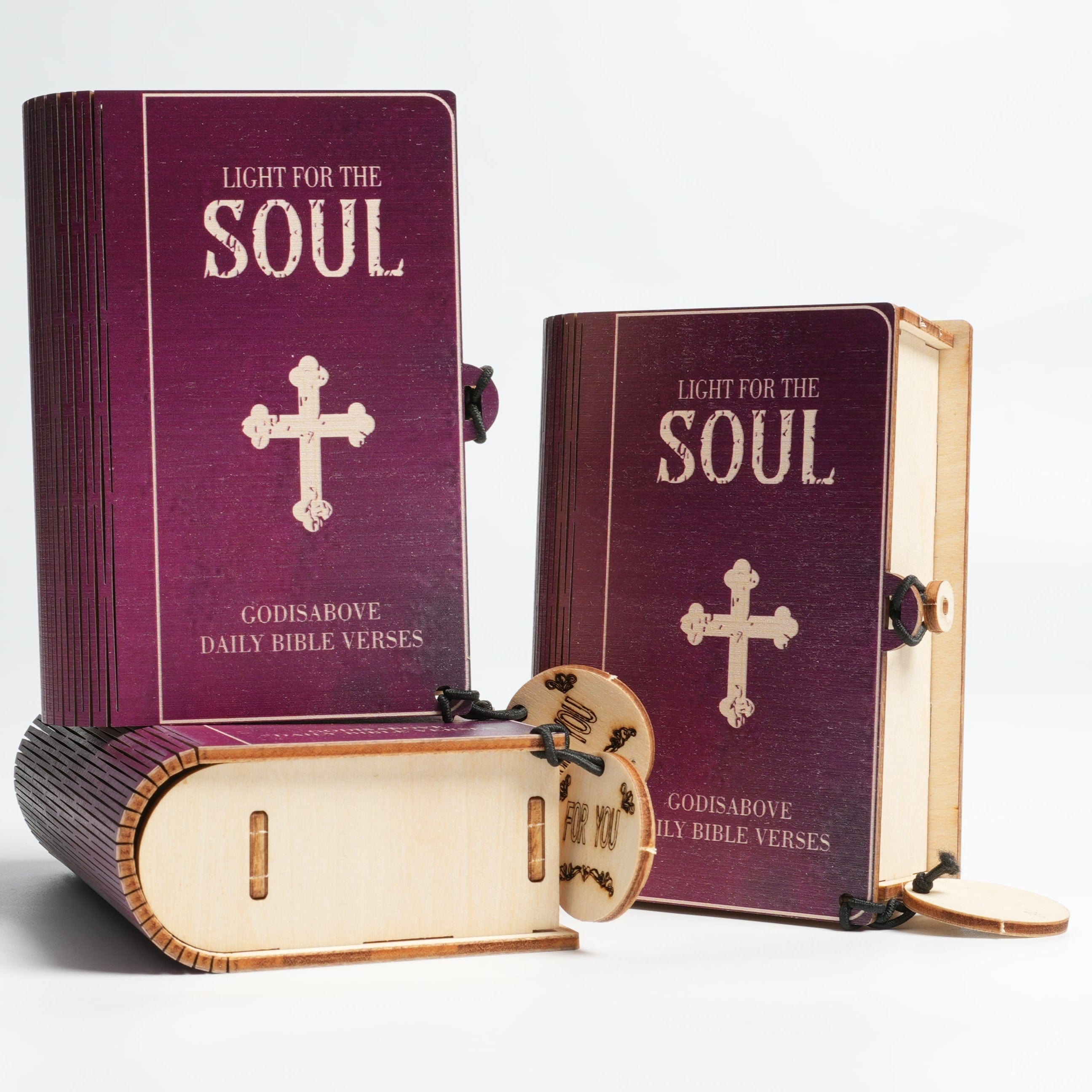 Handmade Wooden Box 90 Day Bible Verses (Comes With Christian Gifts ...