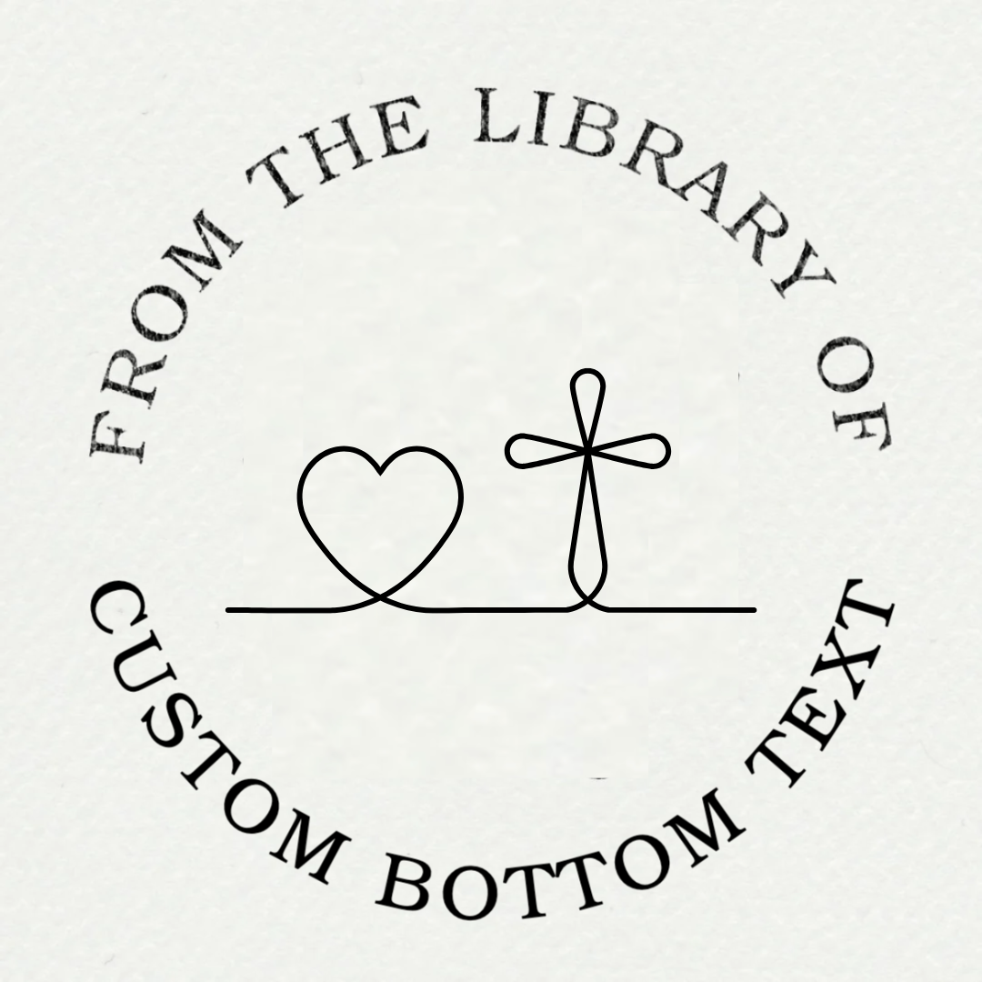 Heart & Cross Line Art