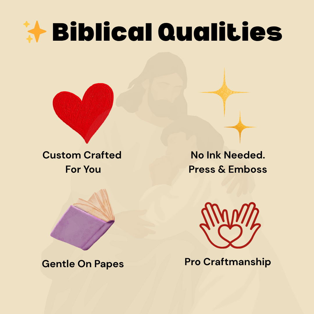 Godisabove™ Faith Book Embosser (Comes With Free Embosser Gift Box + 50 Gold Stickers)