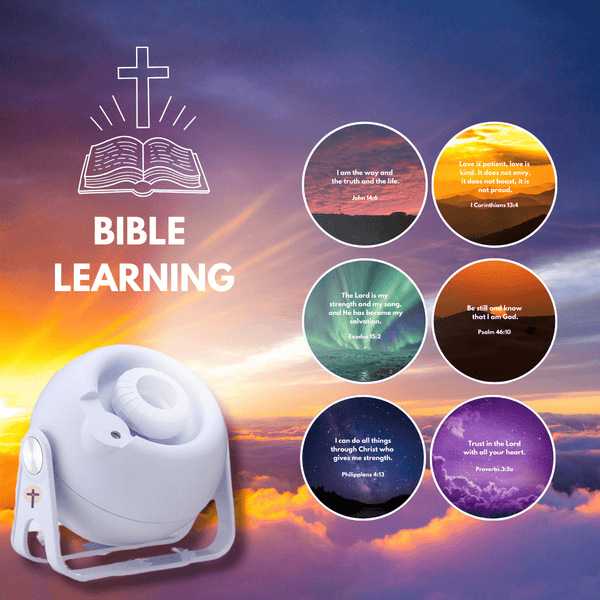 Bible Verse Projector (Comes with 6 Free Scripture Discs)